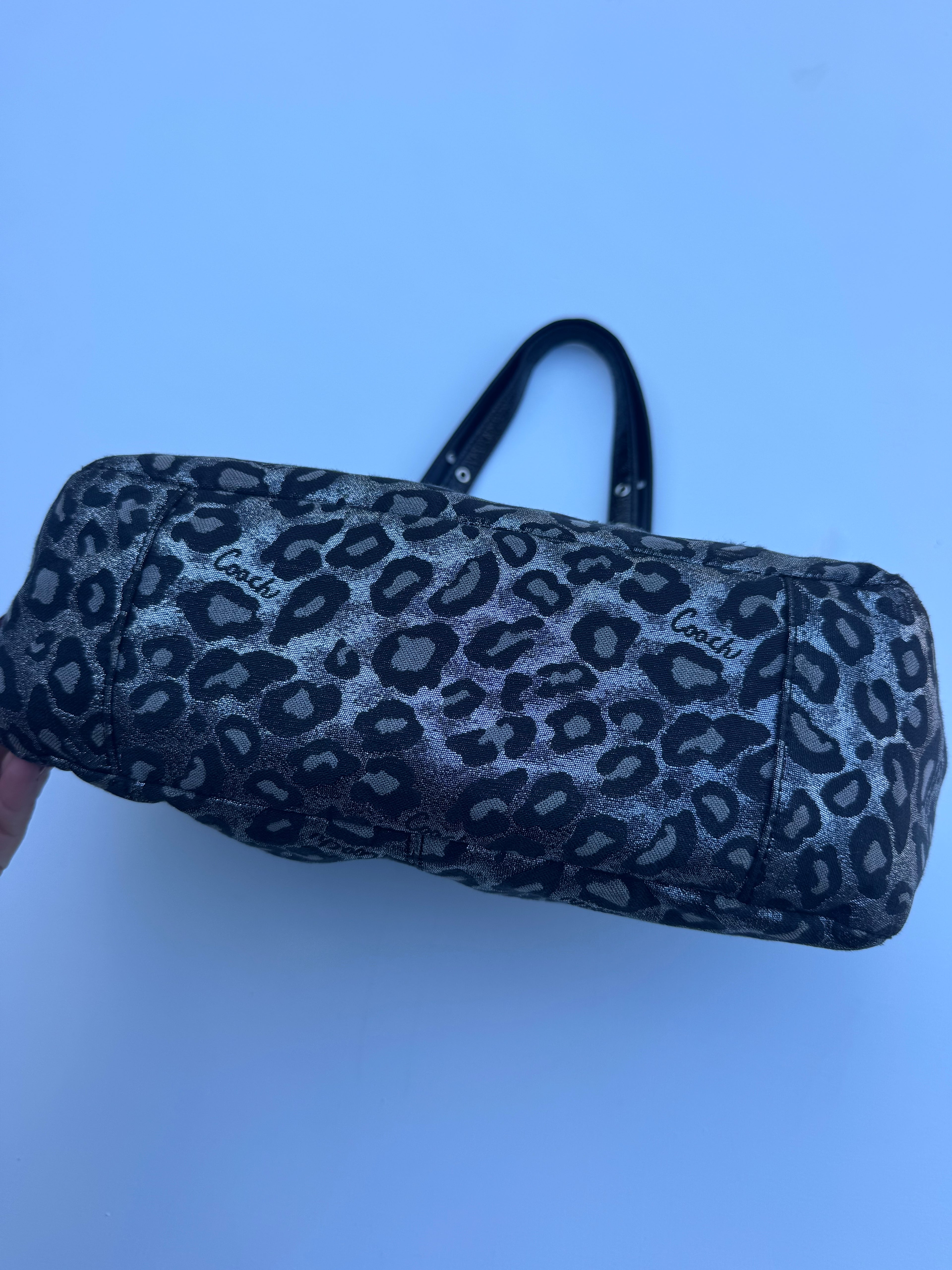 Vintage Coach Leopard Print Tote Bag - RARE