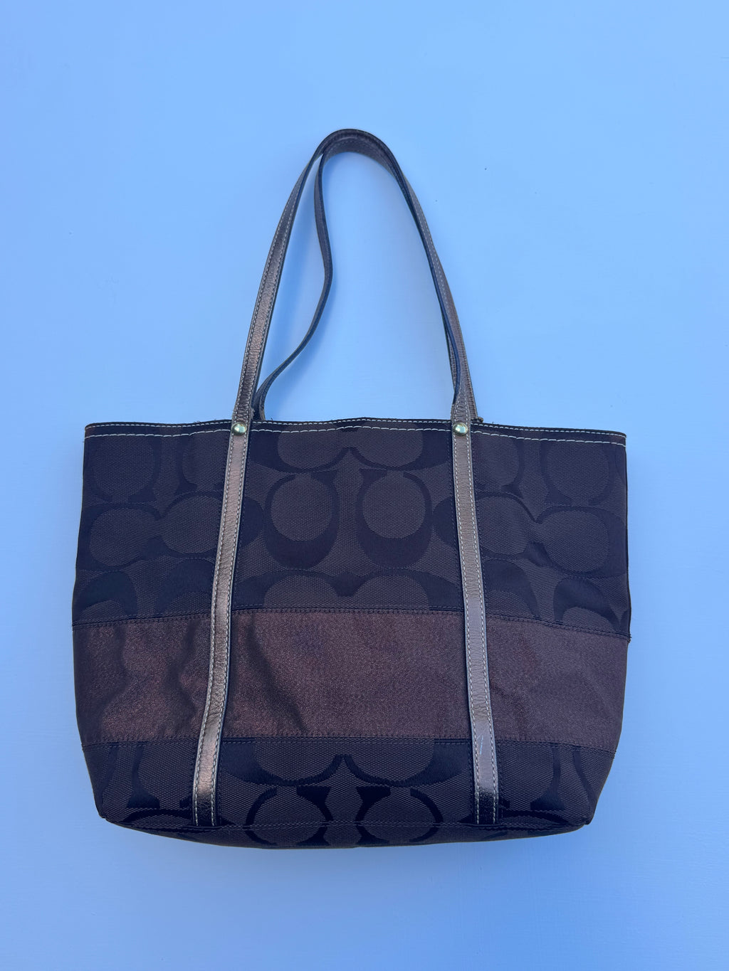 Vintage Coach Brown Small Tote Bag