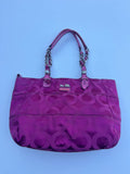 Vintage Coach Hot Pink Chain Tote - RARE