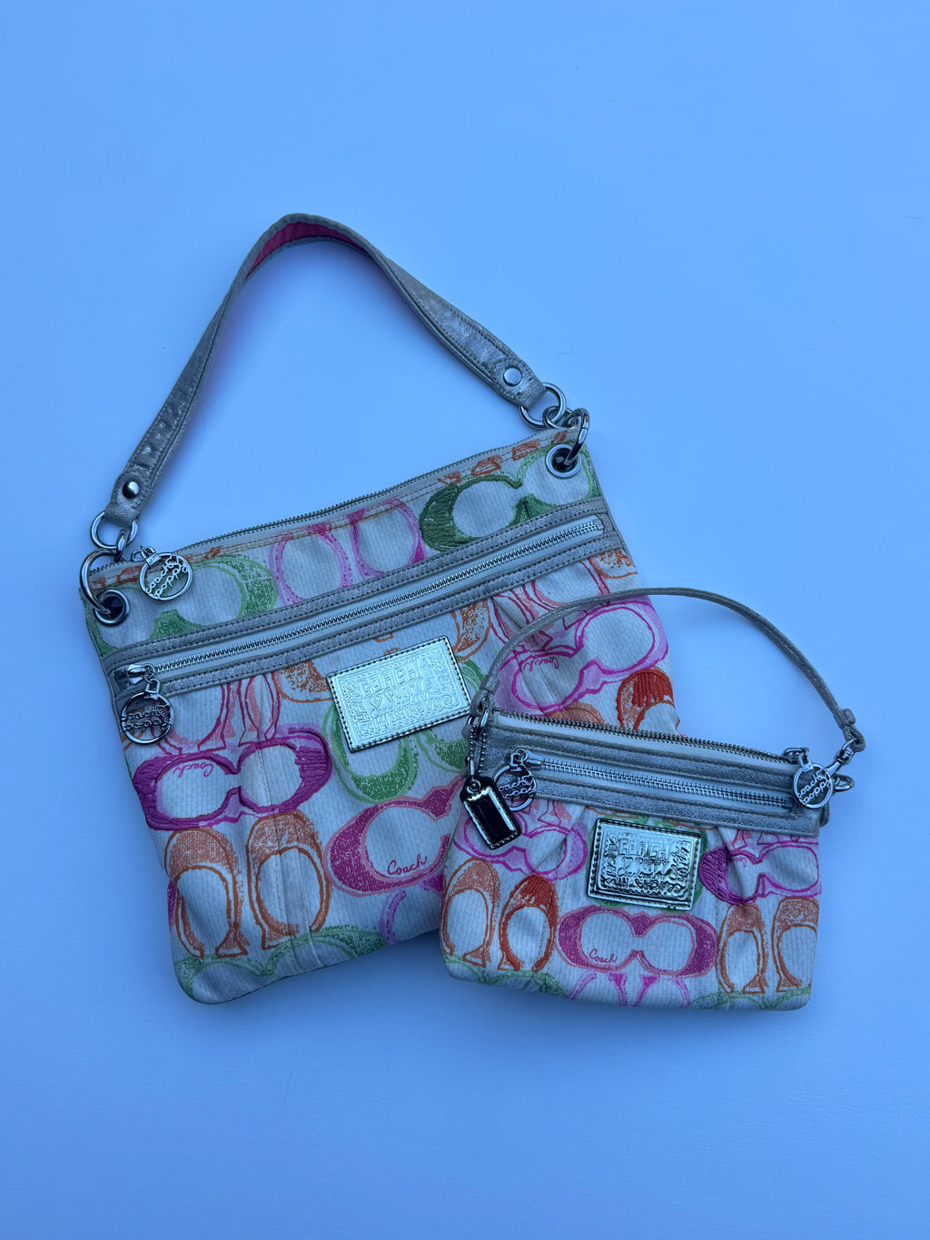 Vintage Coach x Poppy Dream Hippie Scribble SET - RARE