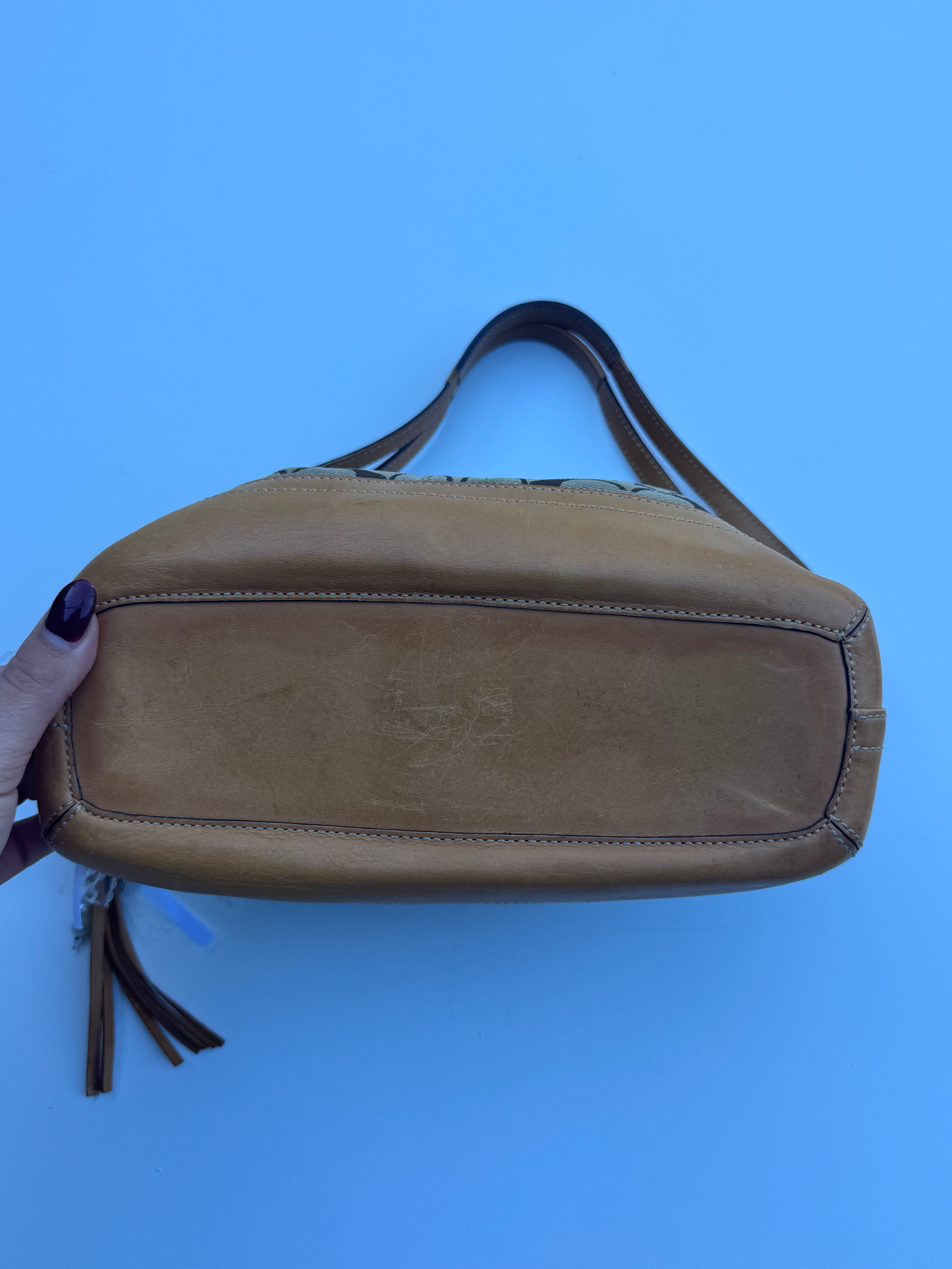 Vintage Coach East/West Shoulder Bag Brown