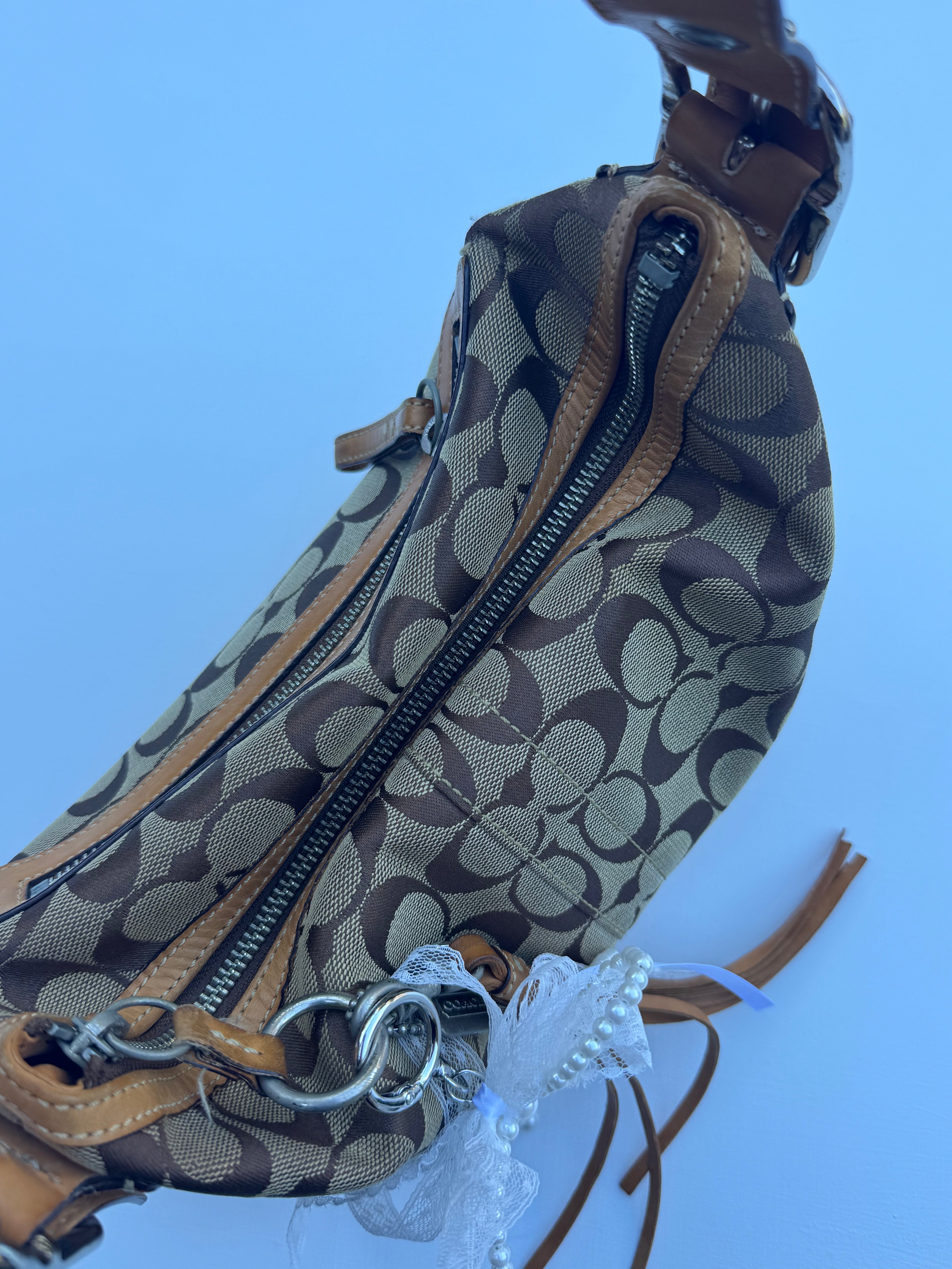 Vintage Coach East/West Shoulder Bag Brown
