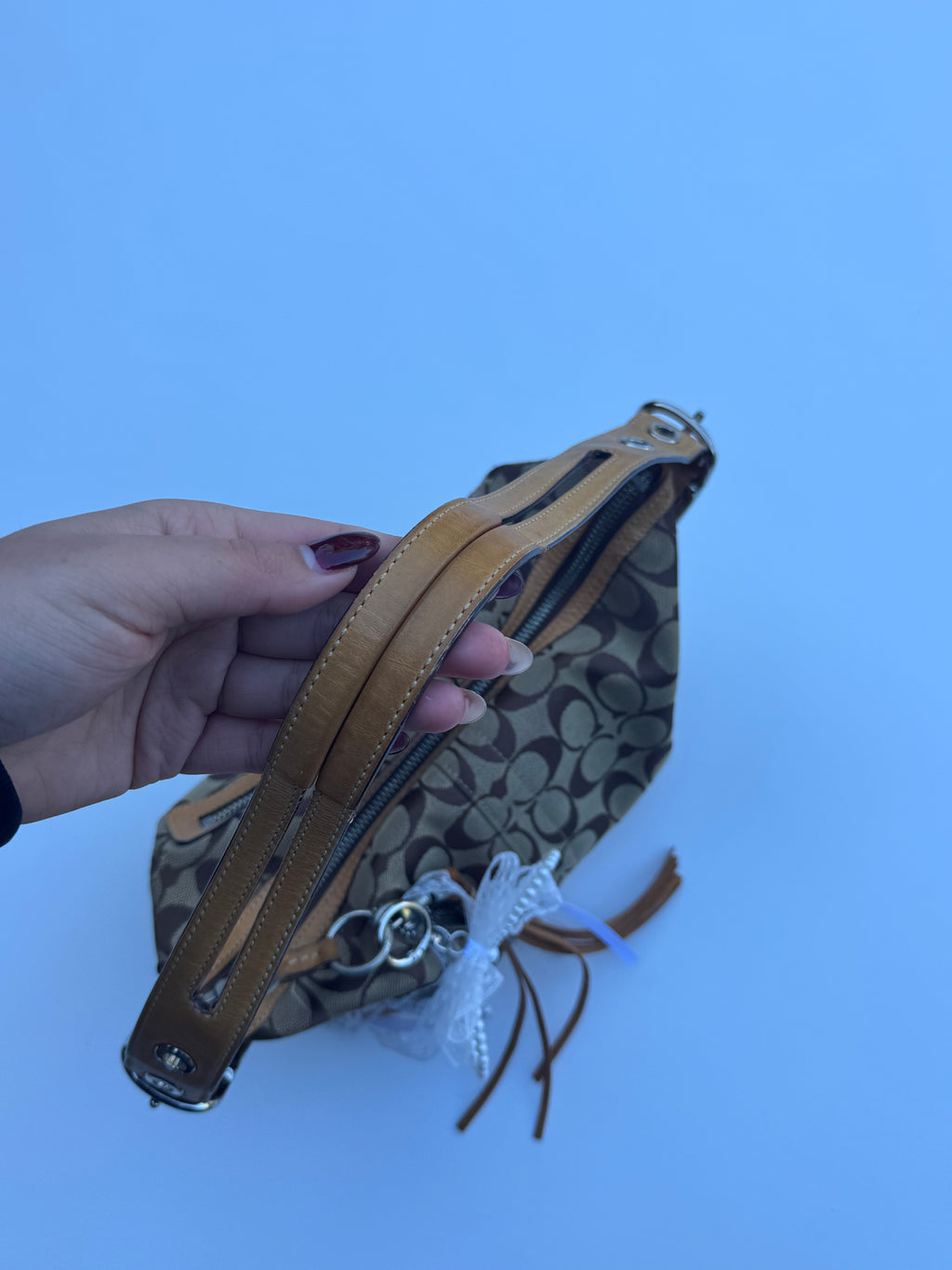 Vintage Coach East/West Shoulder Bag Brown
