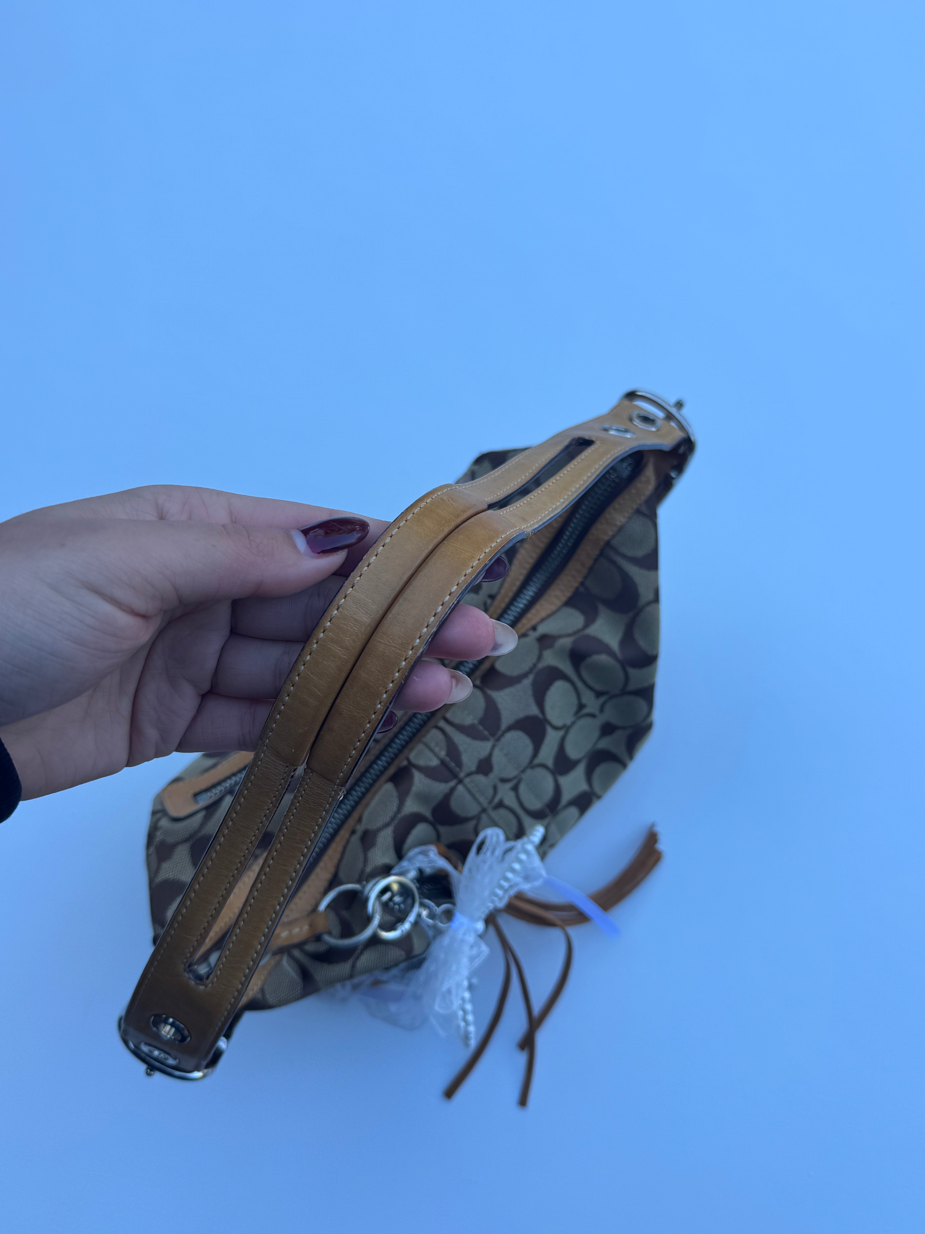 Vintage Coach East/West Shoulder Bag Brown