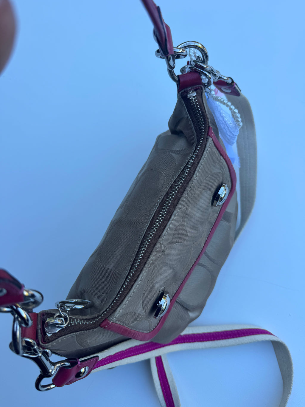 Vintage Coach x Poppy Pink Shoulder Bag