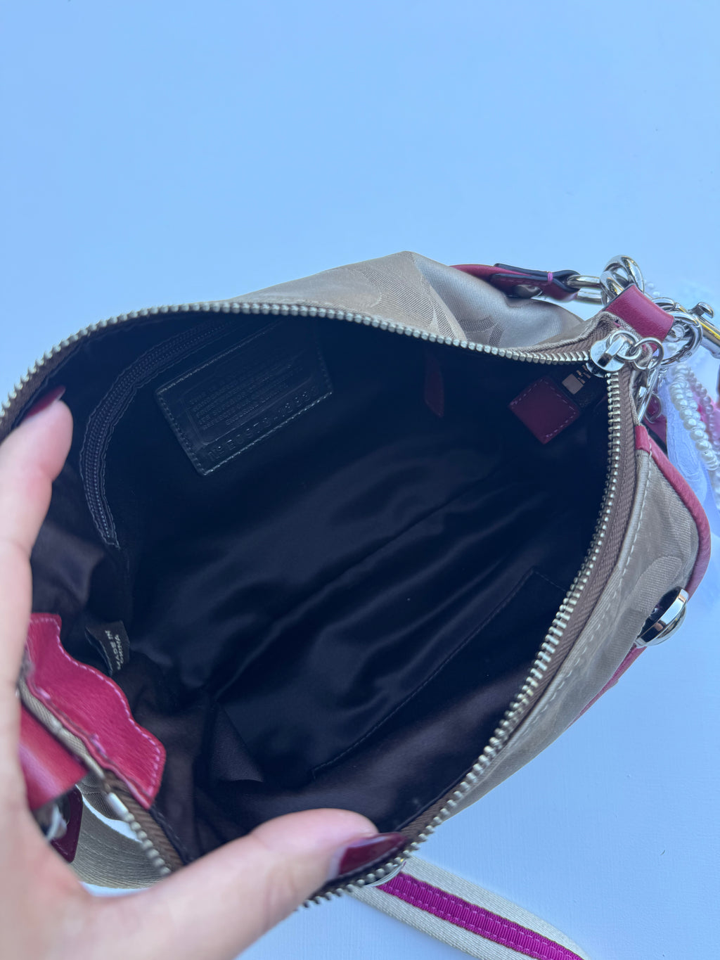 Vintage Coach x Poppy Pink Shoulder Bag