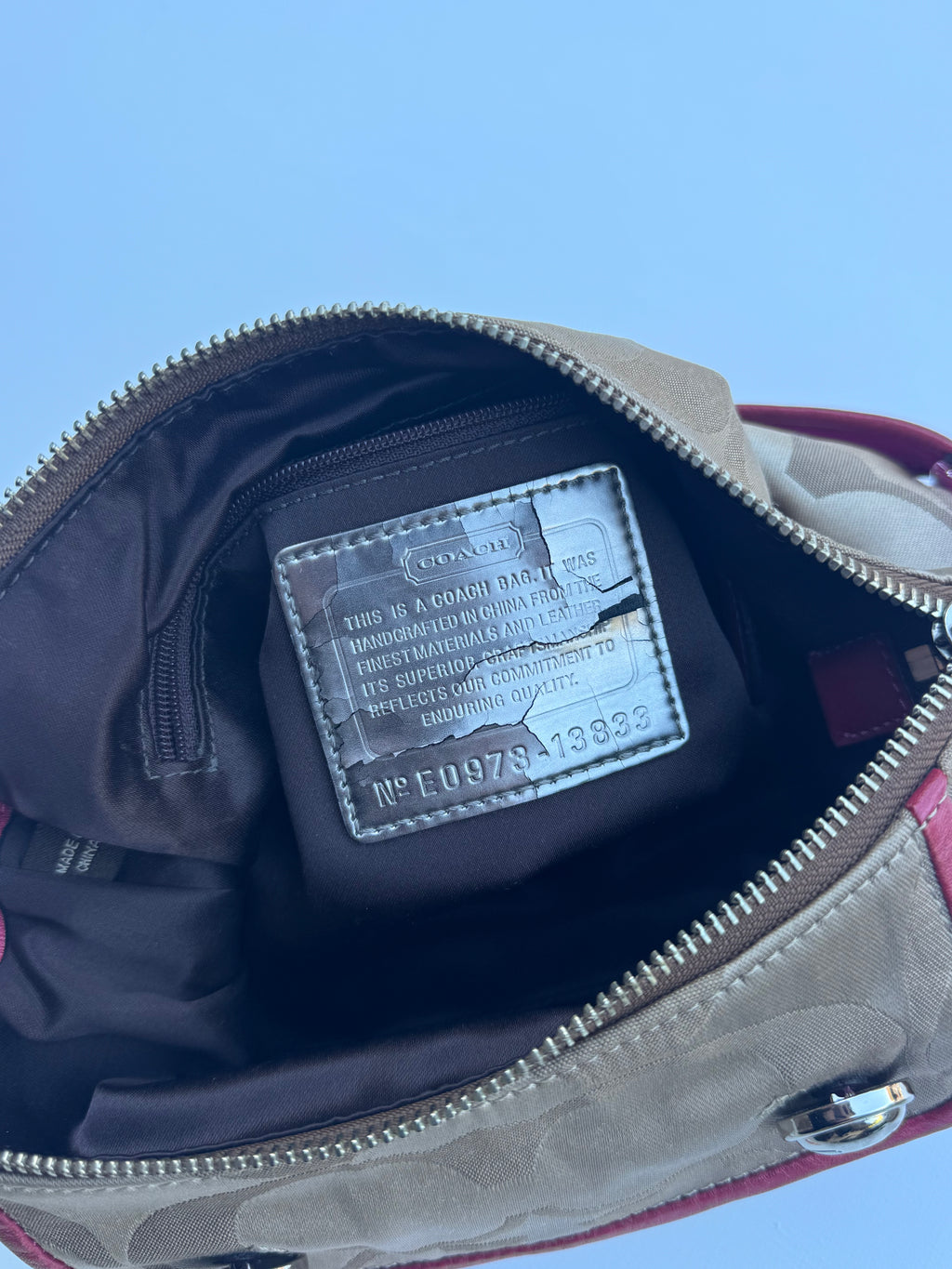 Vintage Coach x Poppy Pink Shoulder Bag