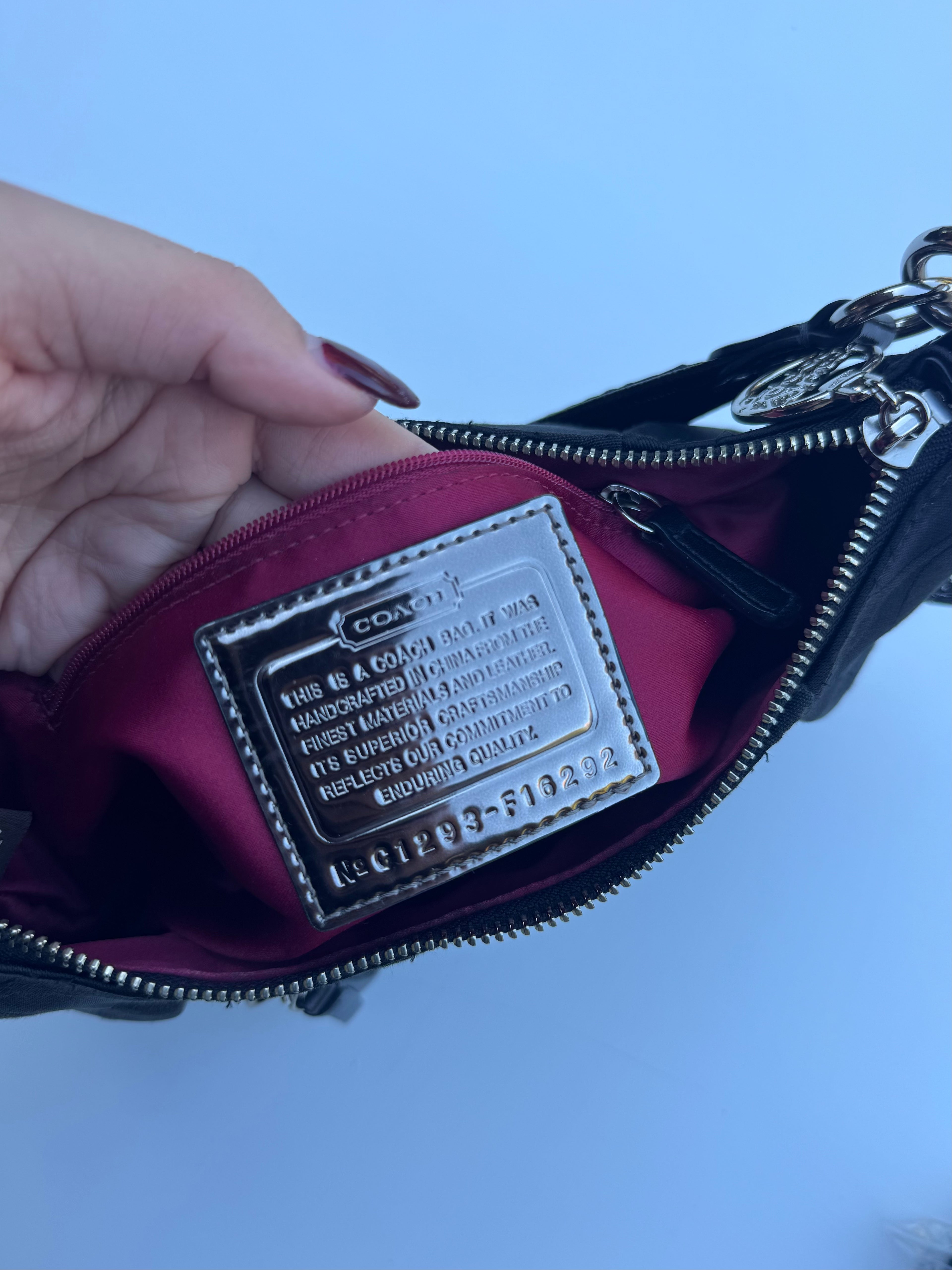 Vintage Coach x Poppy Black Hobo Bag