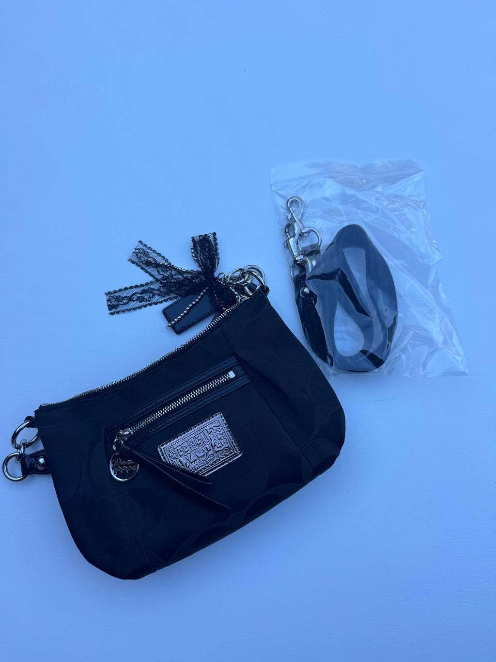 Vintage Coach x Poppy Black Hobo Bag