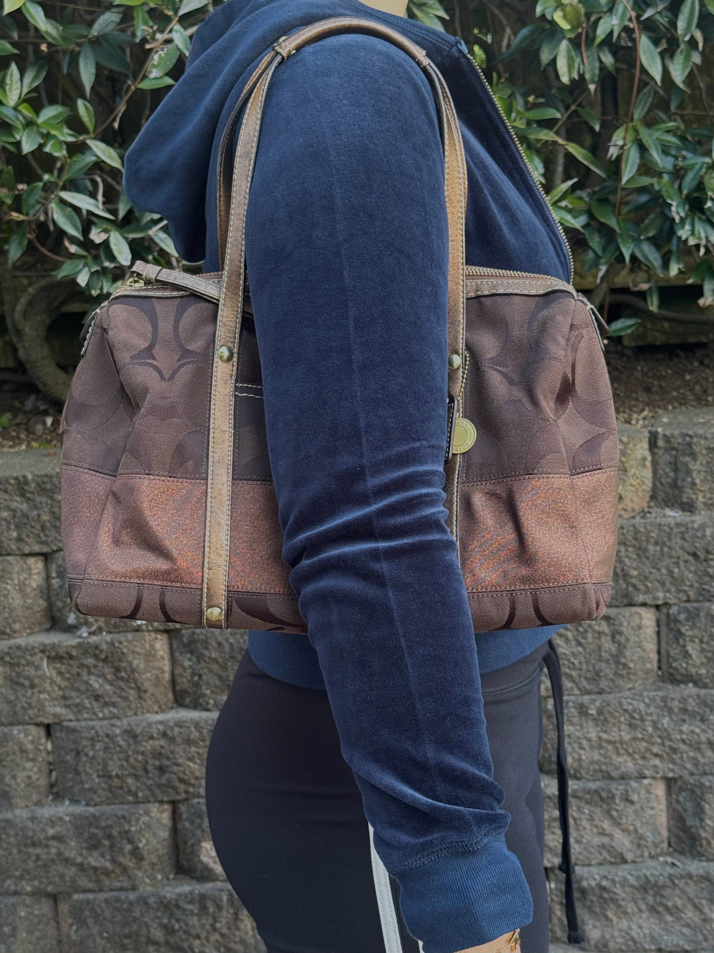Vintage Coach Brown Boston Bag