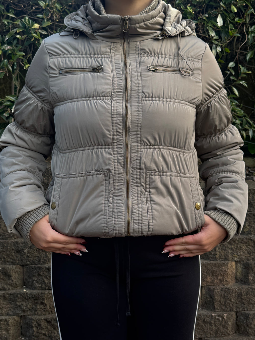 Vintage Funnel Puffer Jacket | M |