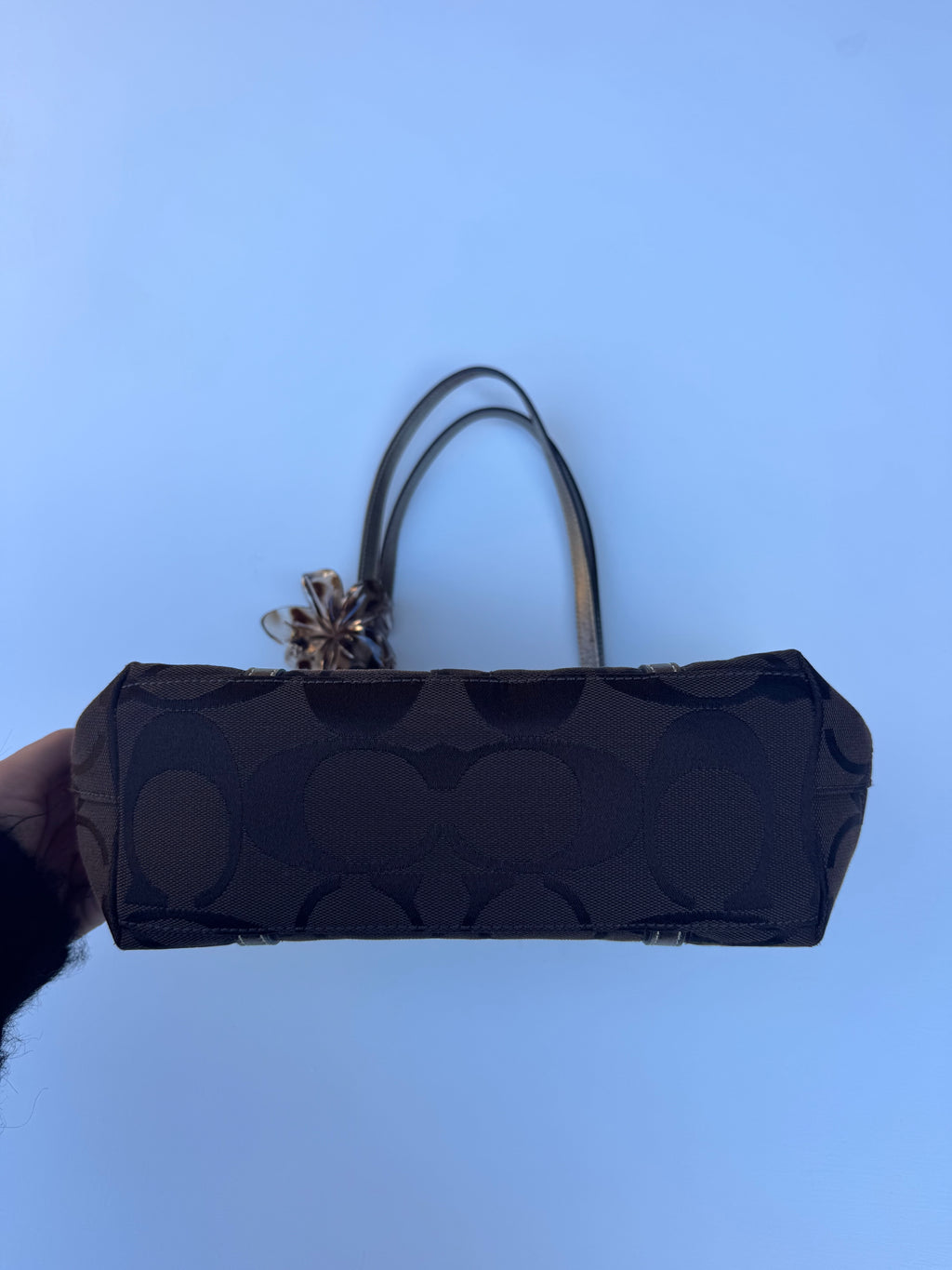 Vintage Coach Chocolate Brown Small Tote