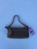 Vintage Coach Mini C Baguette Brown