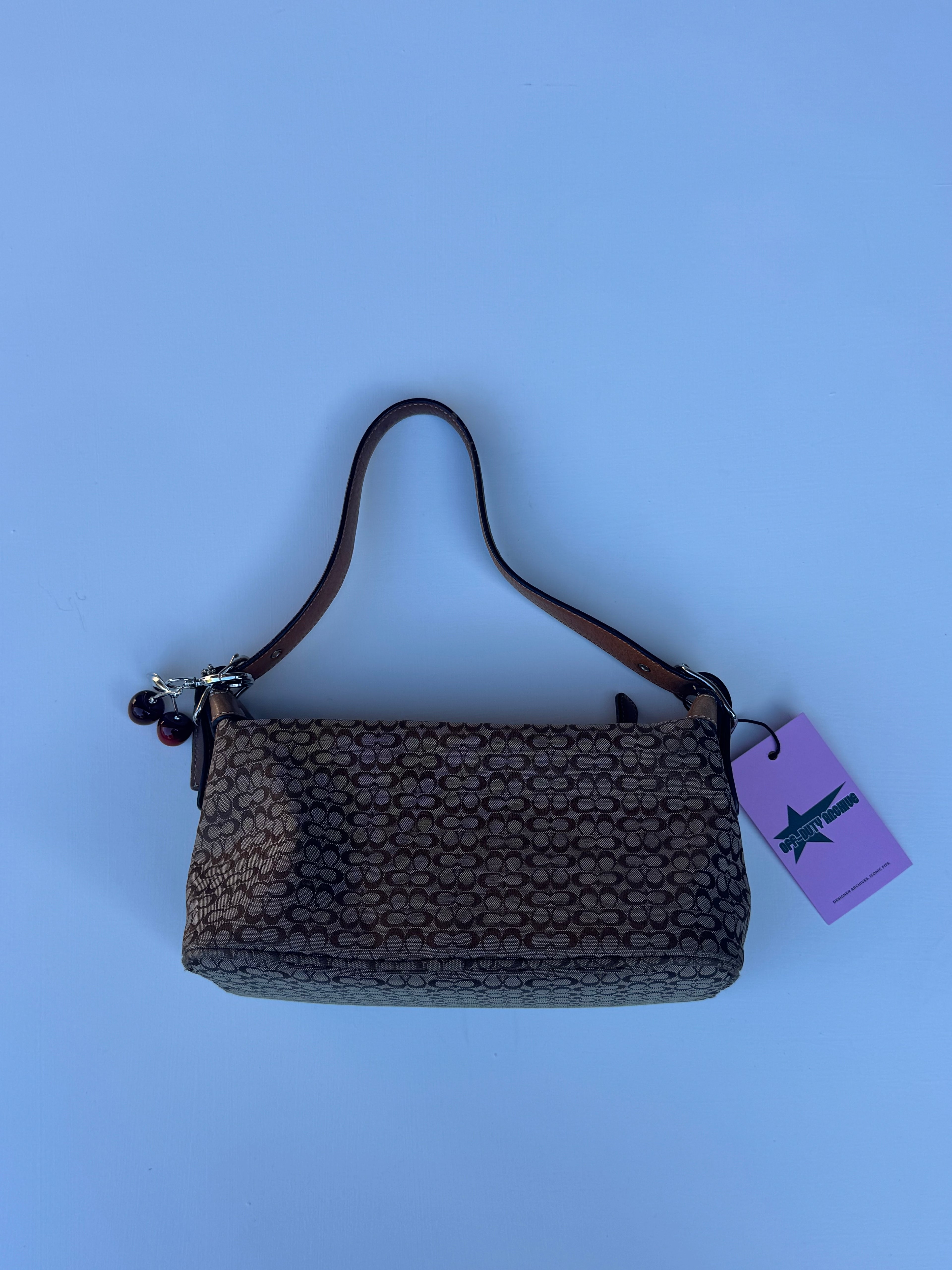 Vintage Coach Mini C Baguette Brown