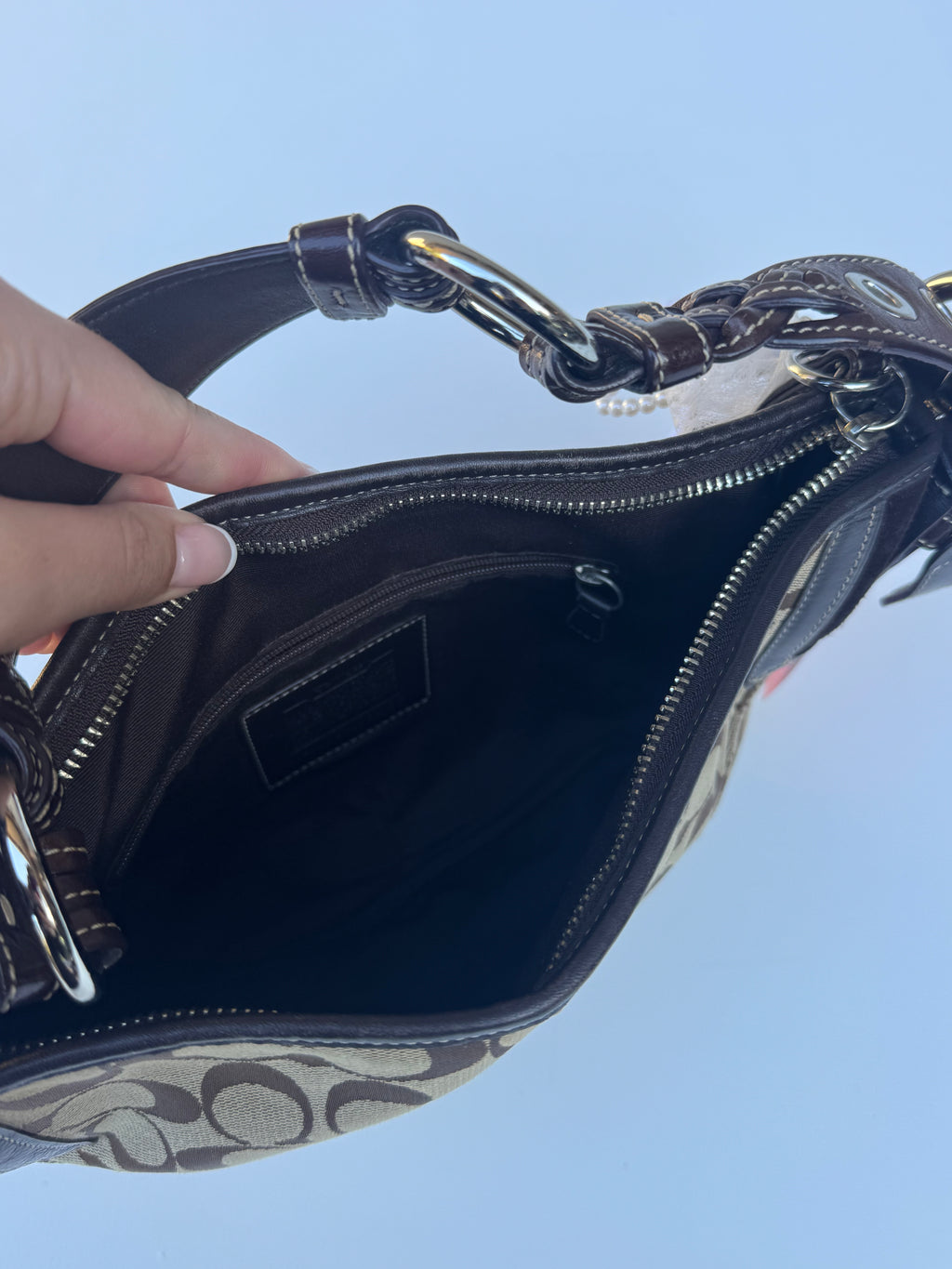 Vintage Coach Soho Hobo Medium Shoulder Bag - Brown