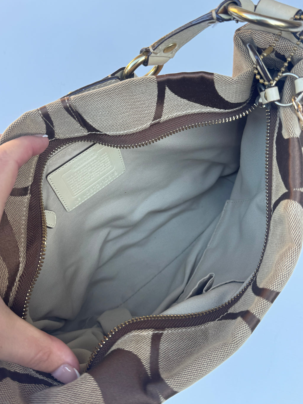 Vintage Coach Carly Medium Hobo Bag