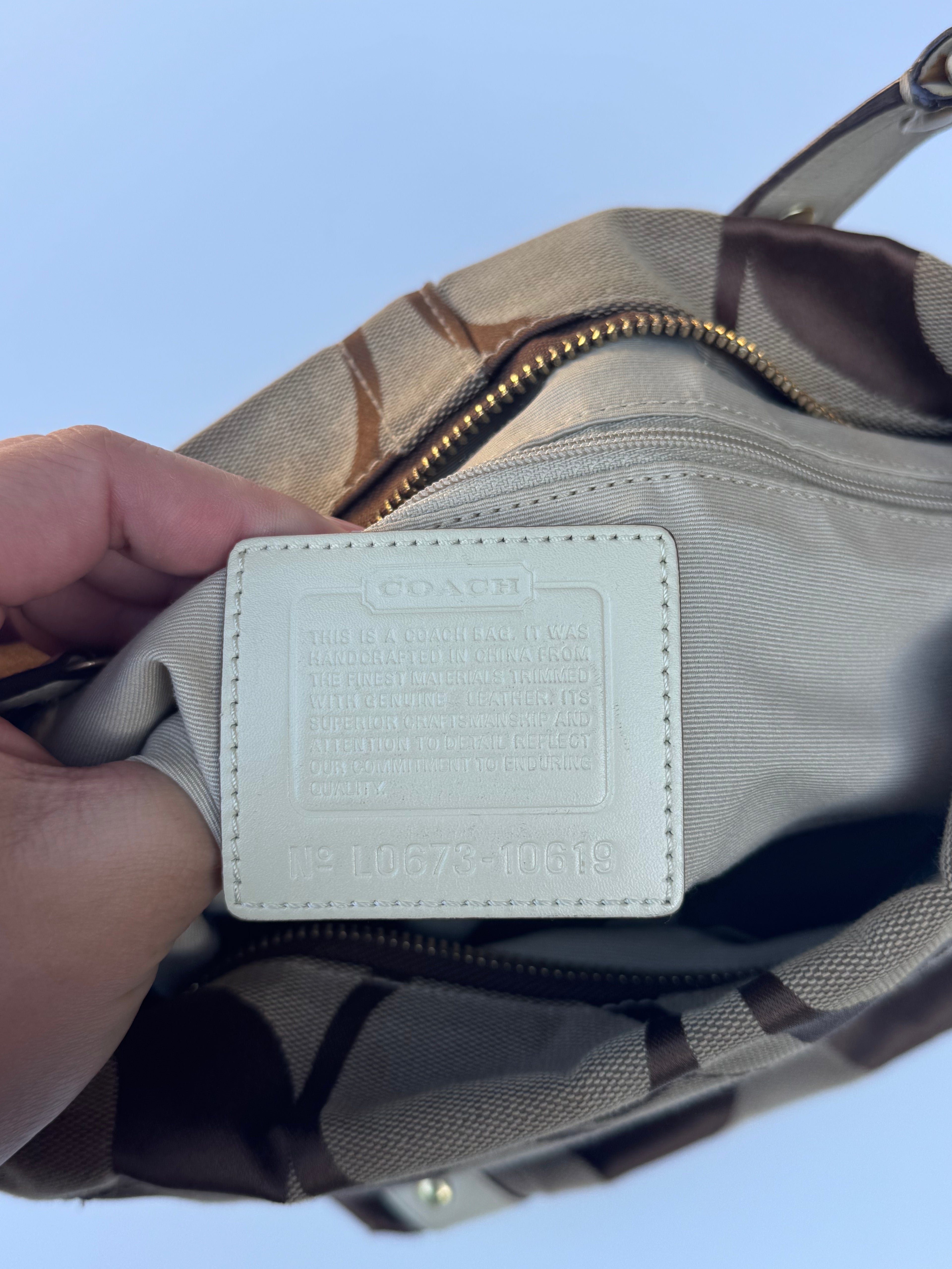 Vintage Coach Carly Medium Hobo Bag