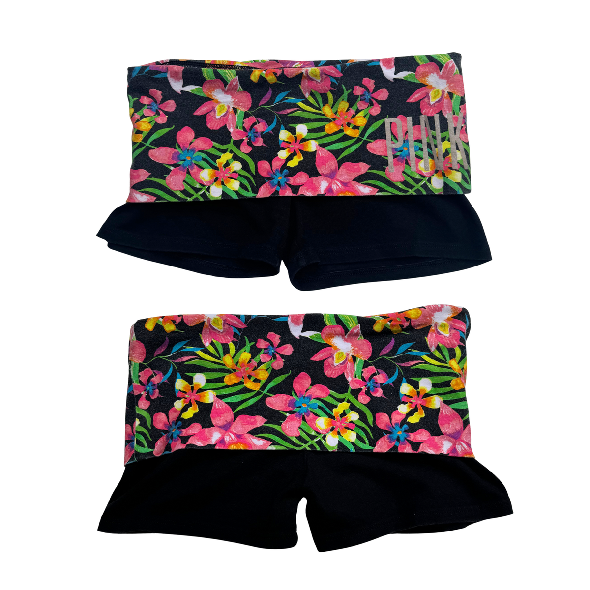Vintage VS Pink Foldover Mini Shorts | XS |