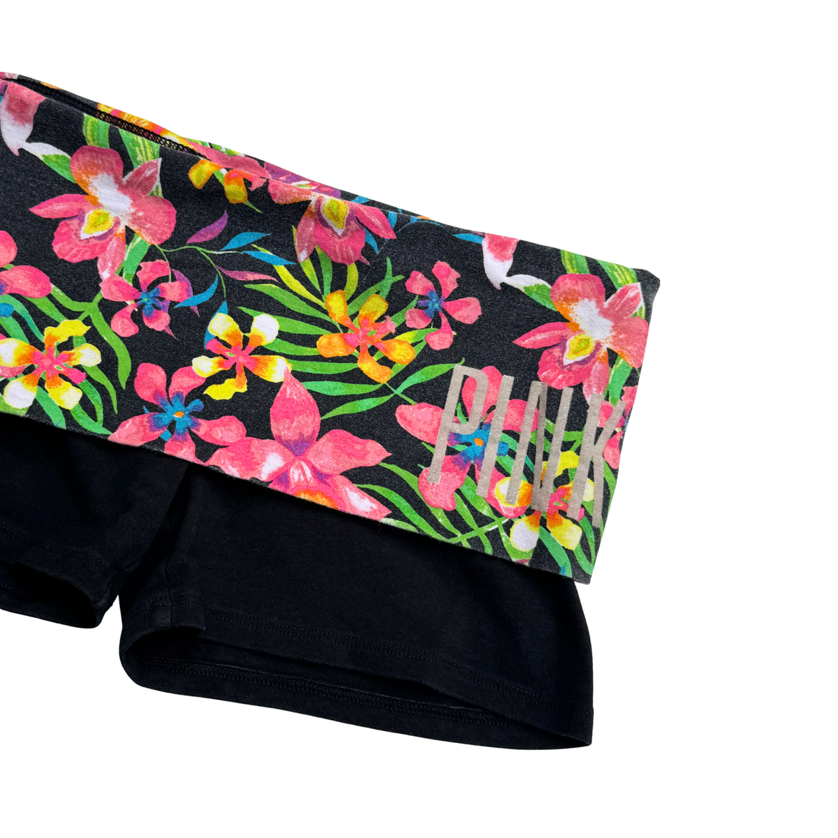 Vintage VS Pink Foldover Mini Shorts | XS |