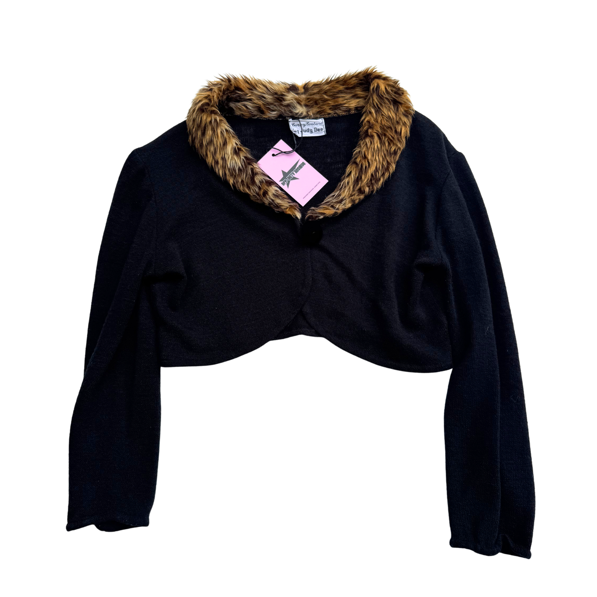 Y2K Cheetah Cropped Knit | XS |