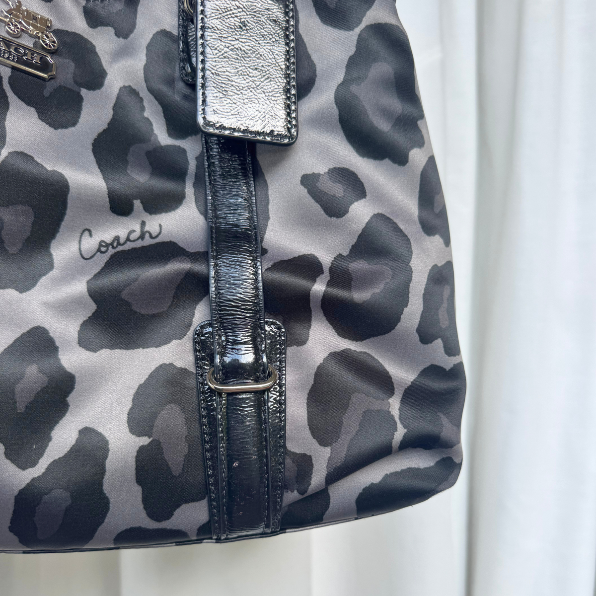 Vintage Coach Mia Leopard Shoulder Bag - RARE
