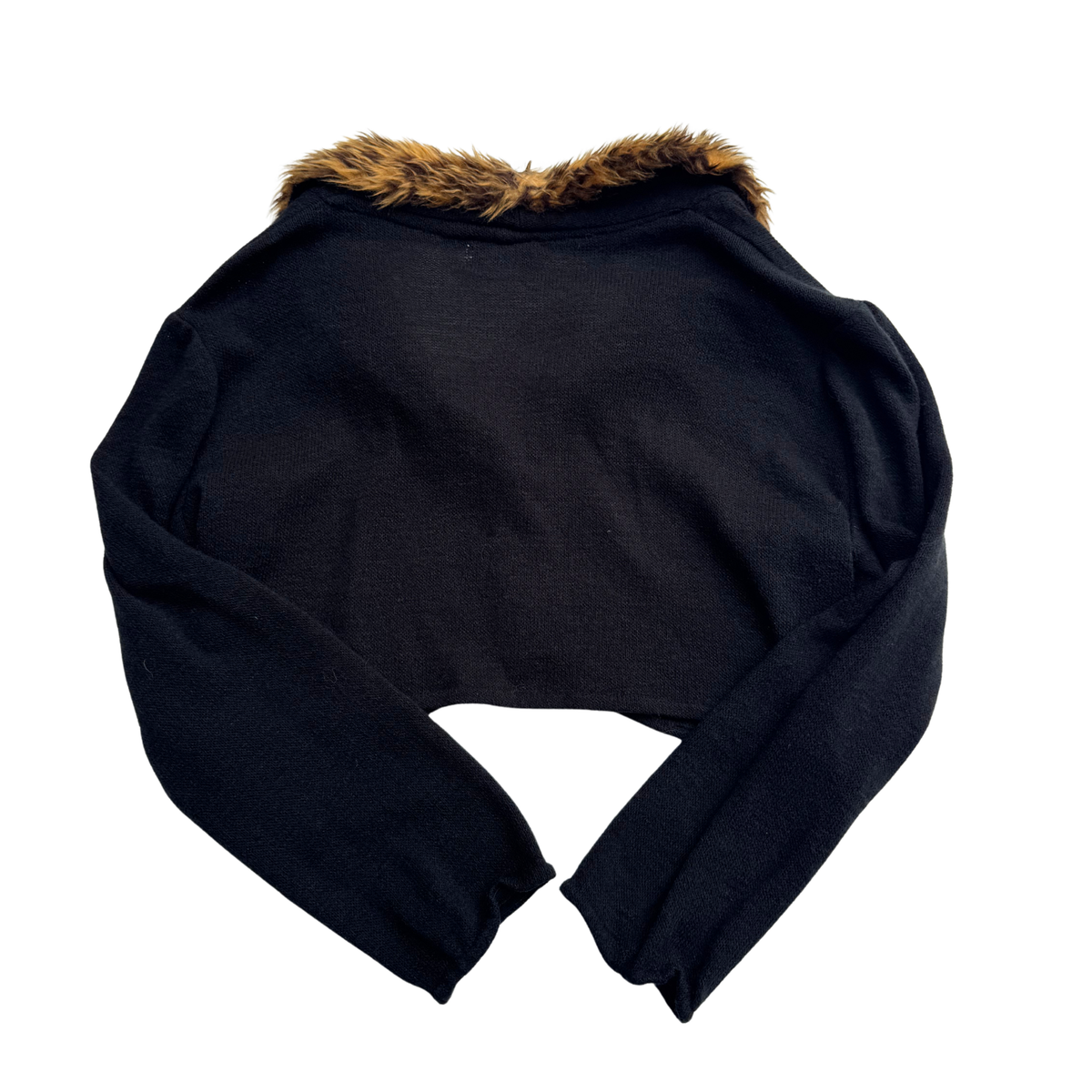 Y2K Cheetah Cropped Knit | XS |