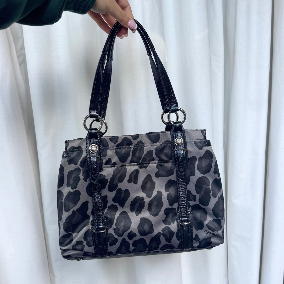 Vintage Coach Mia Leopard Shoulder Bag - RARE