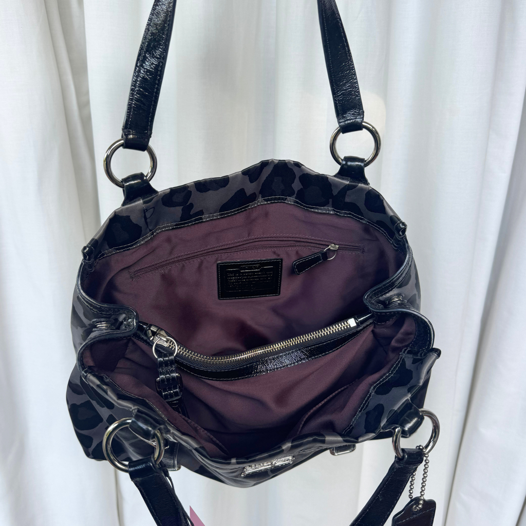 Vintage Coach Mia Leopard Shoulder Bag - RARE