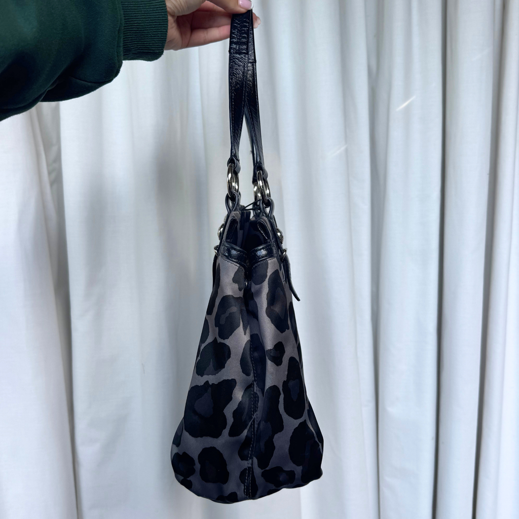Vintage Coach Mia Leopard Shoulder Bag - RARE