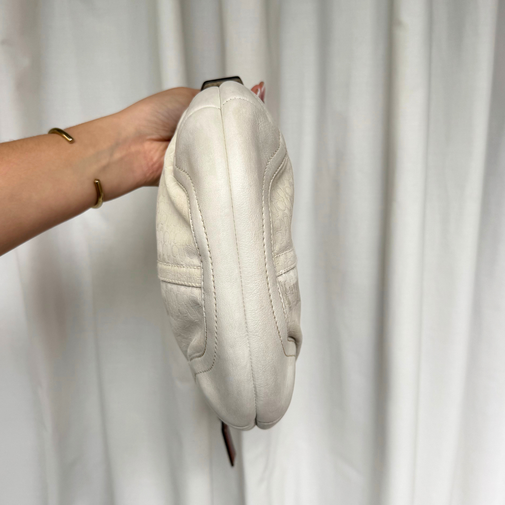 Vintage Coach Soho Hobo Small Shoulder Bag Cream - RARE