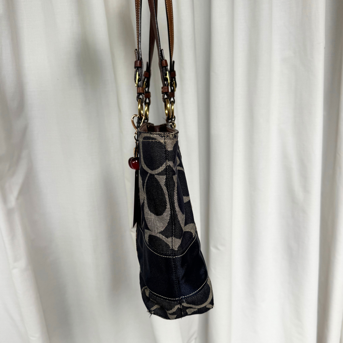 Vintage Coach Legacy Large Denim Tote Bag