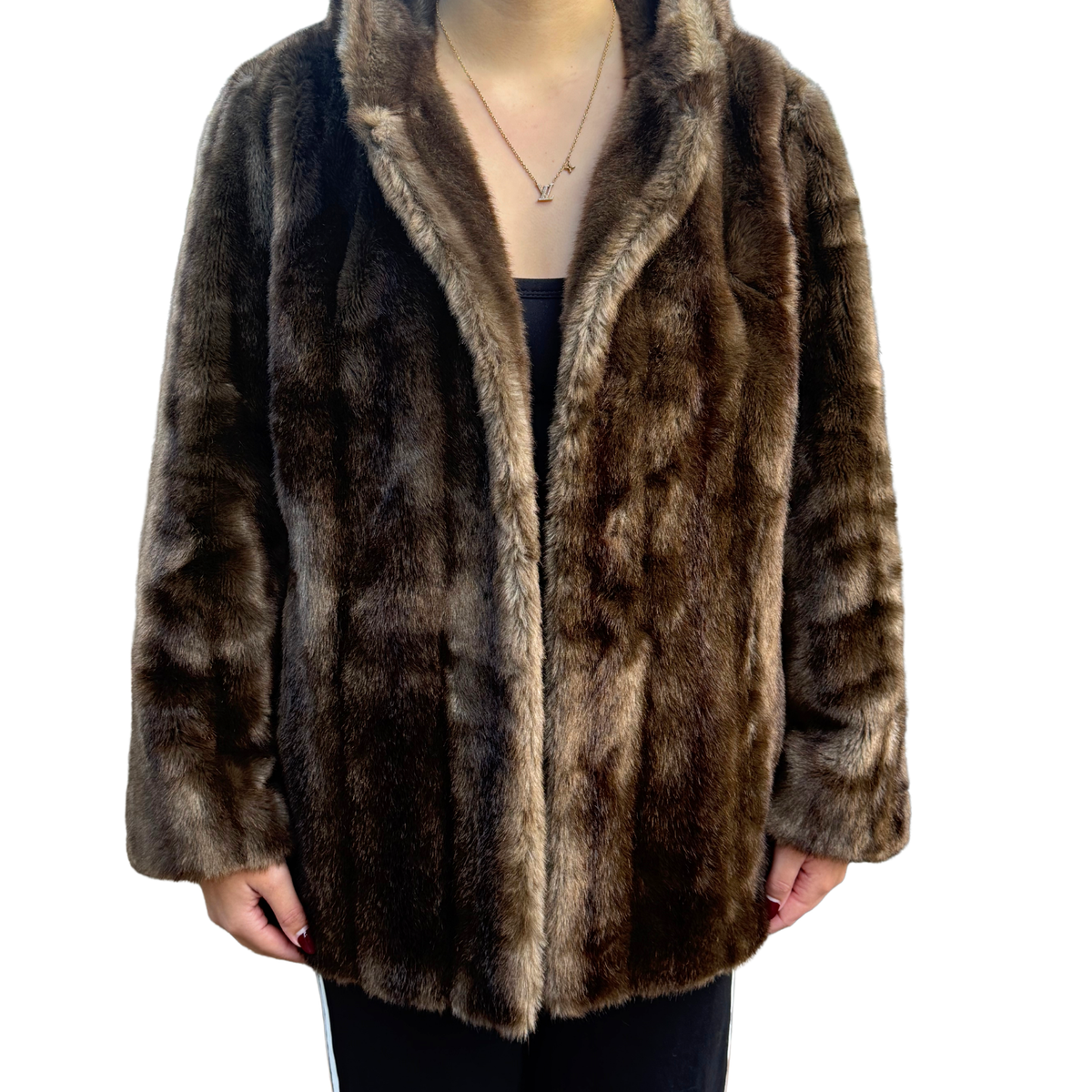 Vintage Chocolate Brown Fur Jacket | 10-12 |