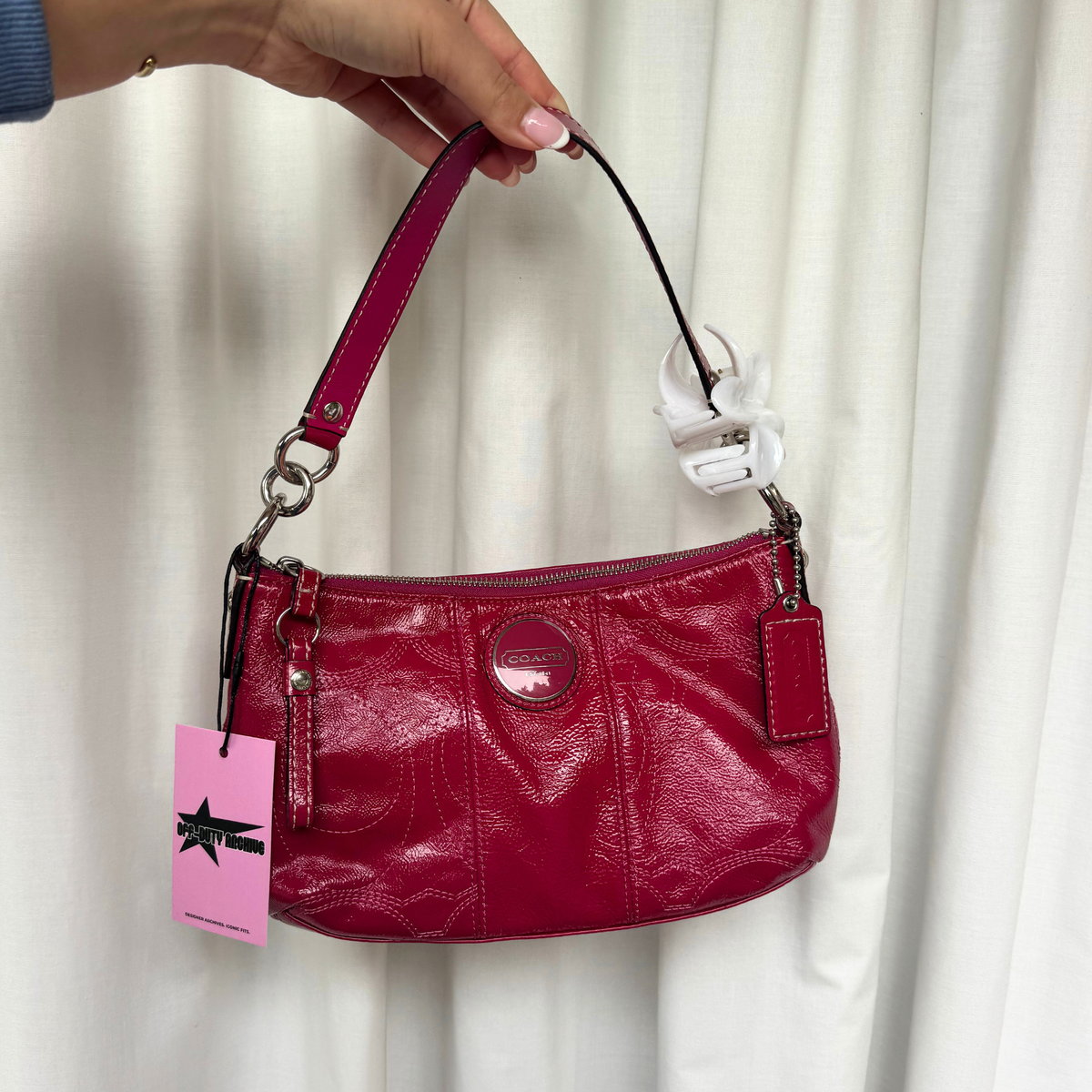 Vintage Coach Hot Pink 2WAY Shoulder Bag