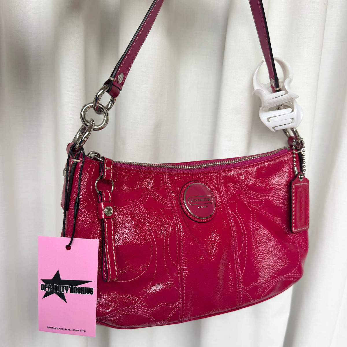 Vintage Coach Hot Pink 2WAY Shoulder Bag