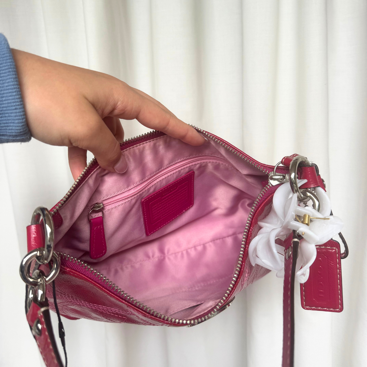 Vintage Coach Hot Pink 2WAY Shoulder Bag