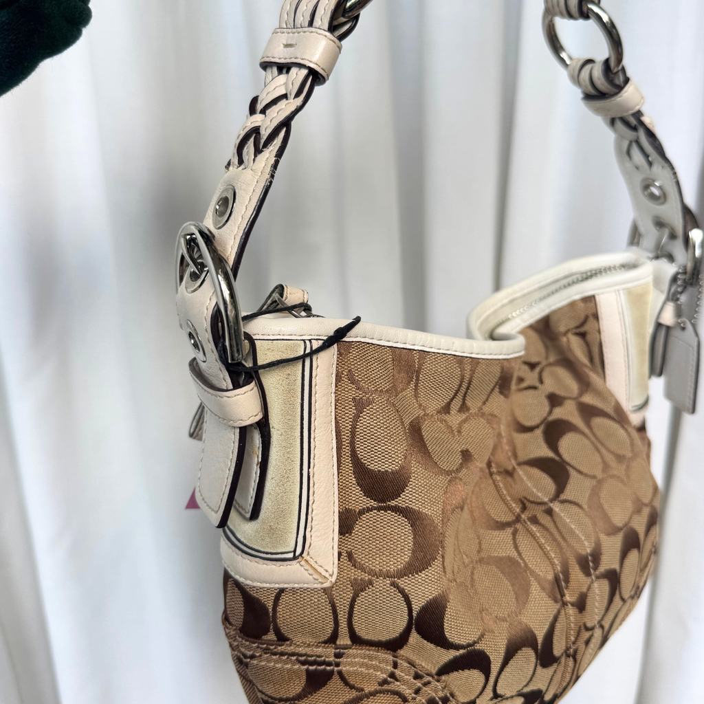 Vintage Coach Signature Soho Hobo Medium Shoulder Bag