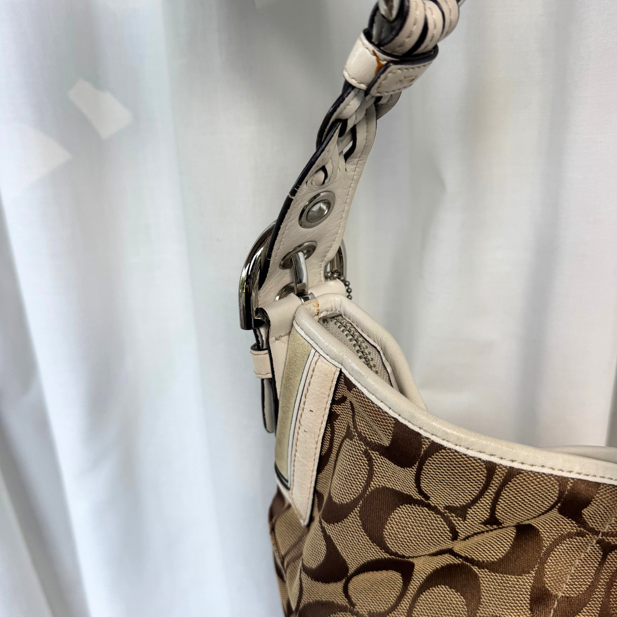 Vintage Coach Signature Soho Hobo Medium Shoulder Bag