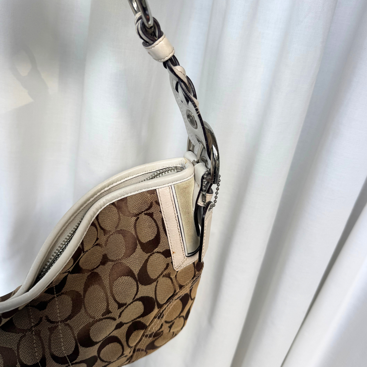 Vintage Coach Signature Soho Hobo Medium Shoulder Bag