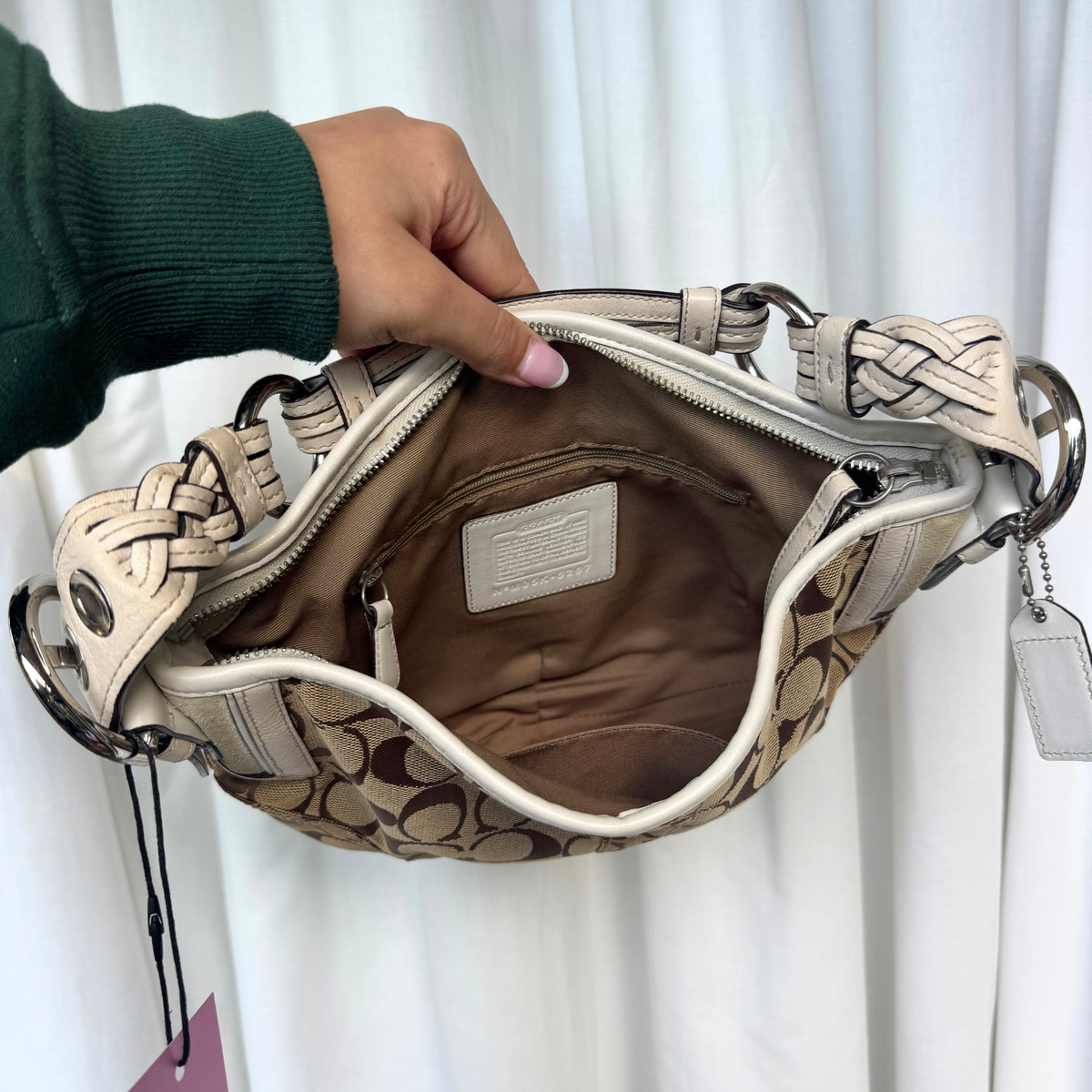 Vintage Coach Signature Soho Hobo Medium Shoulder Bag