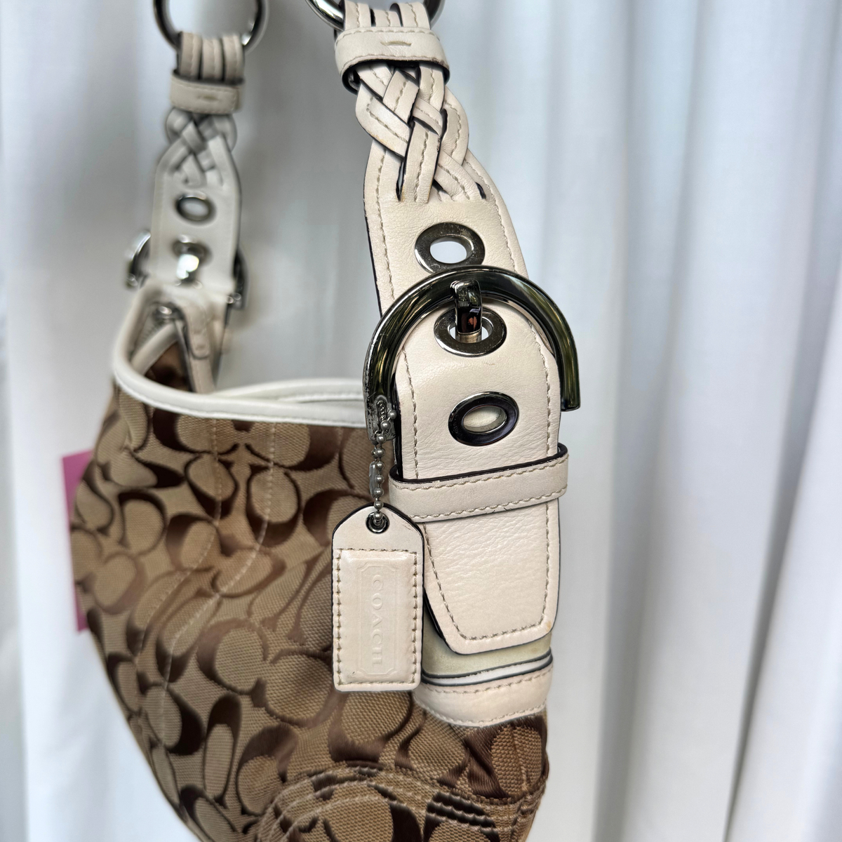 Vintage Coach Signature Soho Hobo Medium Shoulder Bag
