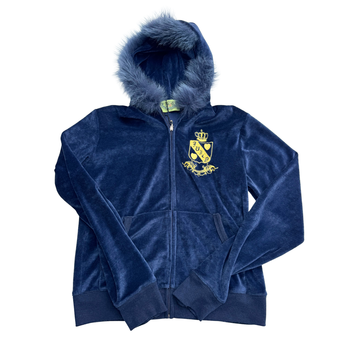 Vintage Juicy Couture Fur Hood Jacket | XS |