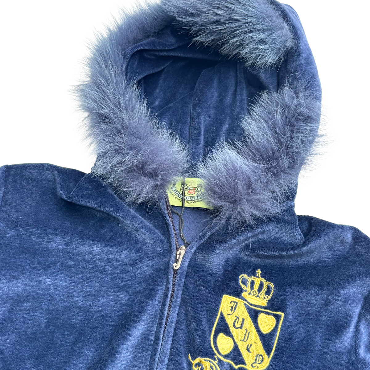 Vintage Juicy Couture Fur Hood Jacket | XS |