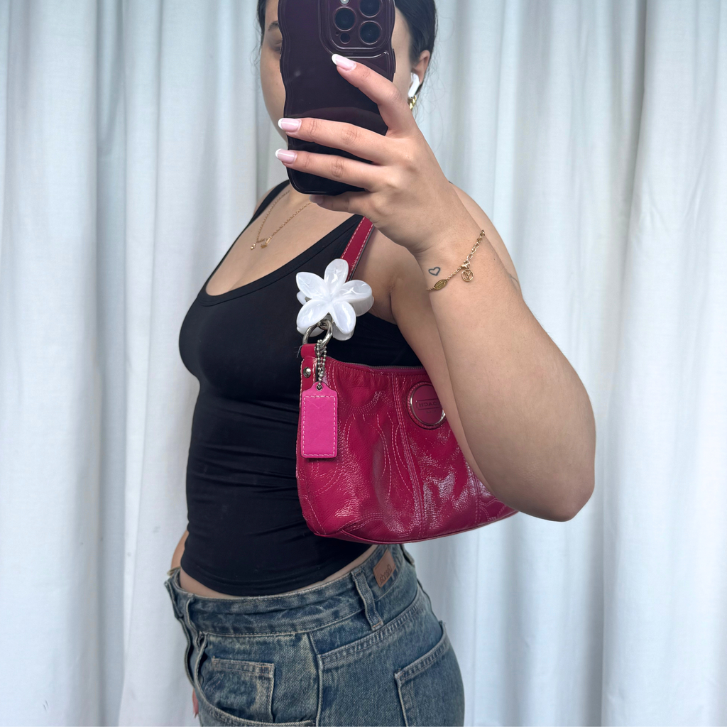 Vintage Coach Hot Pink 2WAY Shoulder Bag