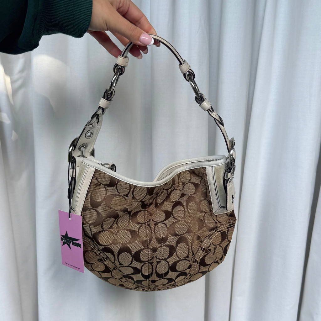 Vintage Coach Signature Soho Hobo Medium Shoulder Bag