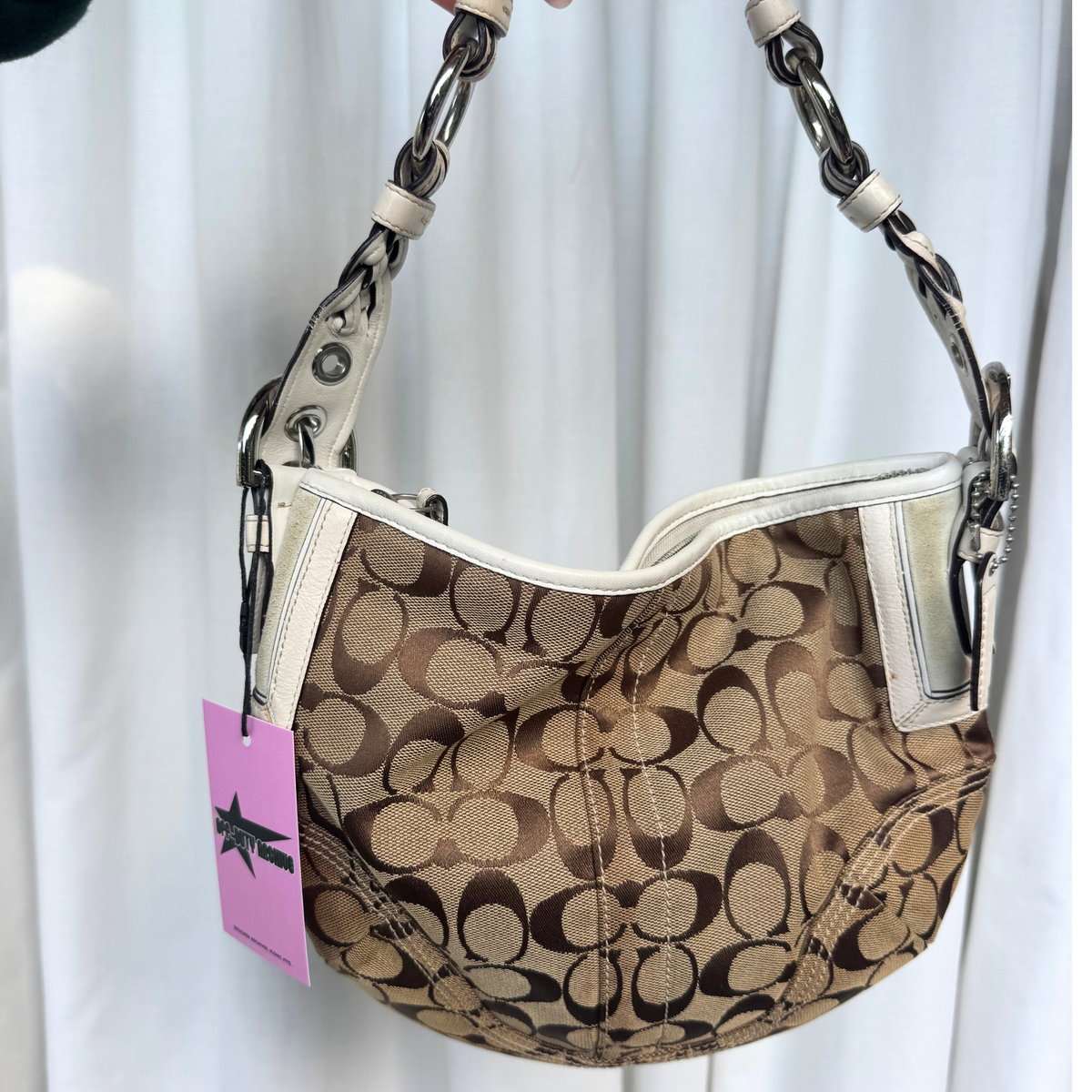 Vintage Coach Signature Soho Hobo Medium Shoulder Bag